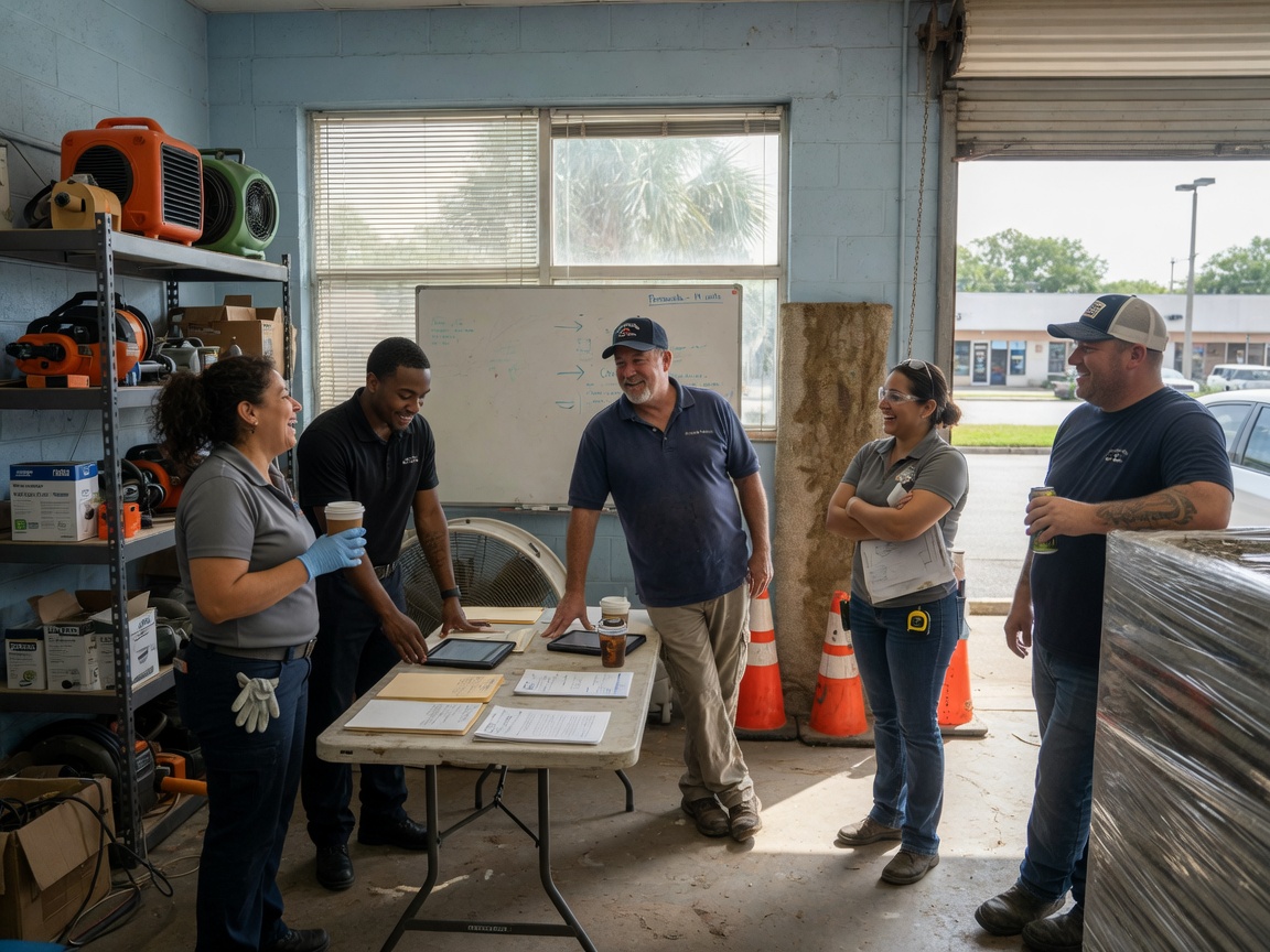 The Pensacola Restore Group team at work in Pensacola