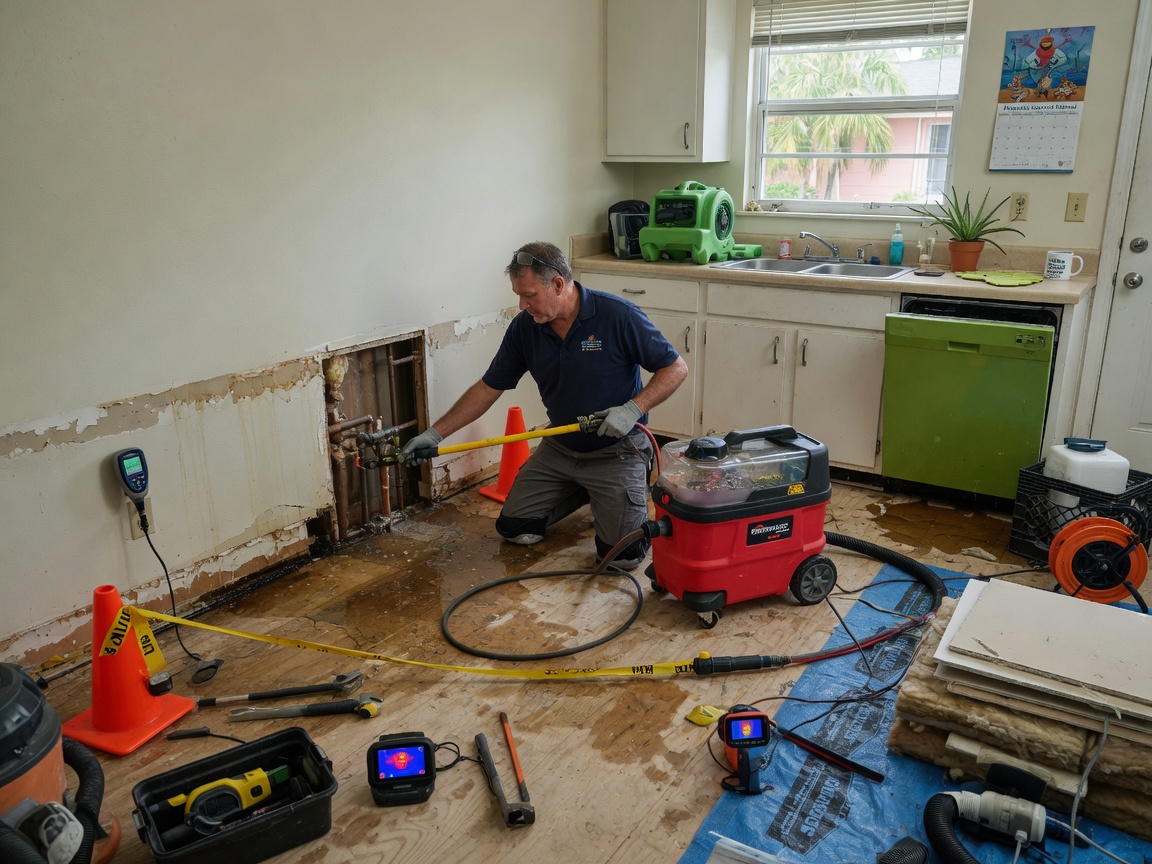 Appliance Leak Water Damage Restoration in Pensacola