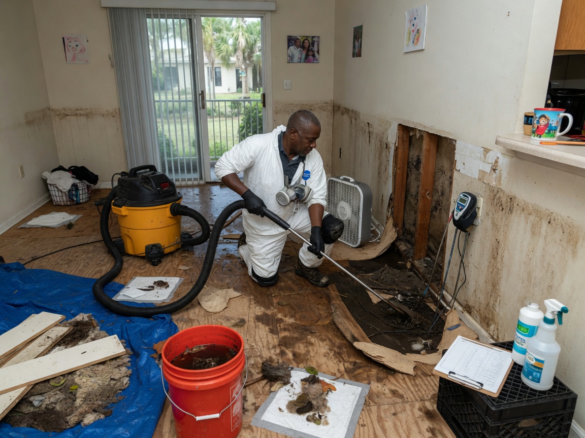 Black Water Damage Cleanup in Pensacola