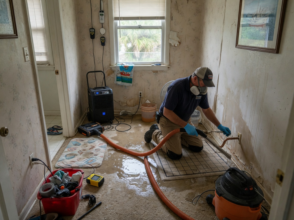 Burst Pipe Water Damage Restoration in Pensacola