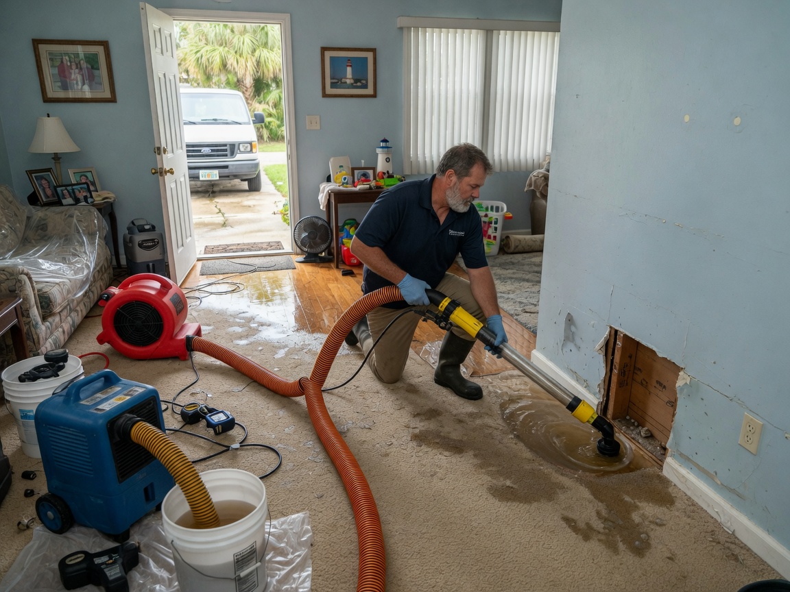 Large Loss Water Damage Restoration in Pensacola