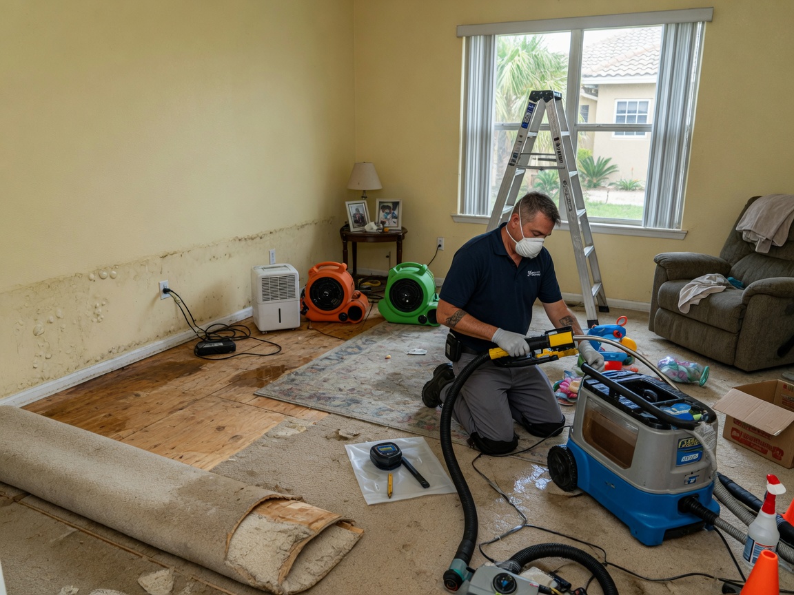 Residential Water Damage Restoration in Pensacola
