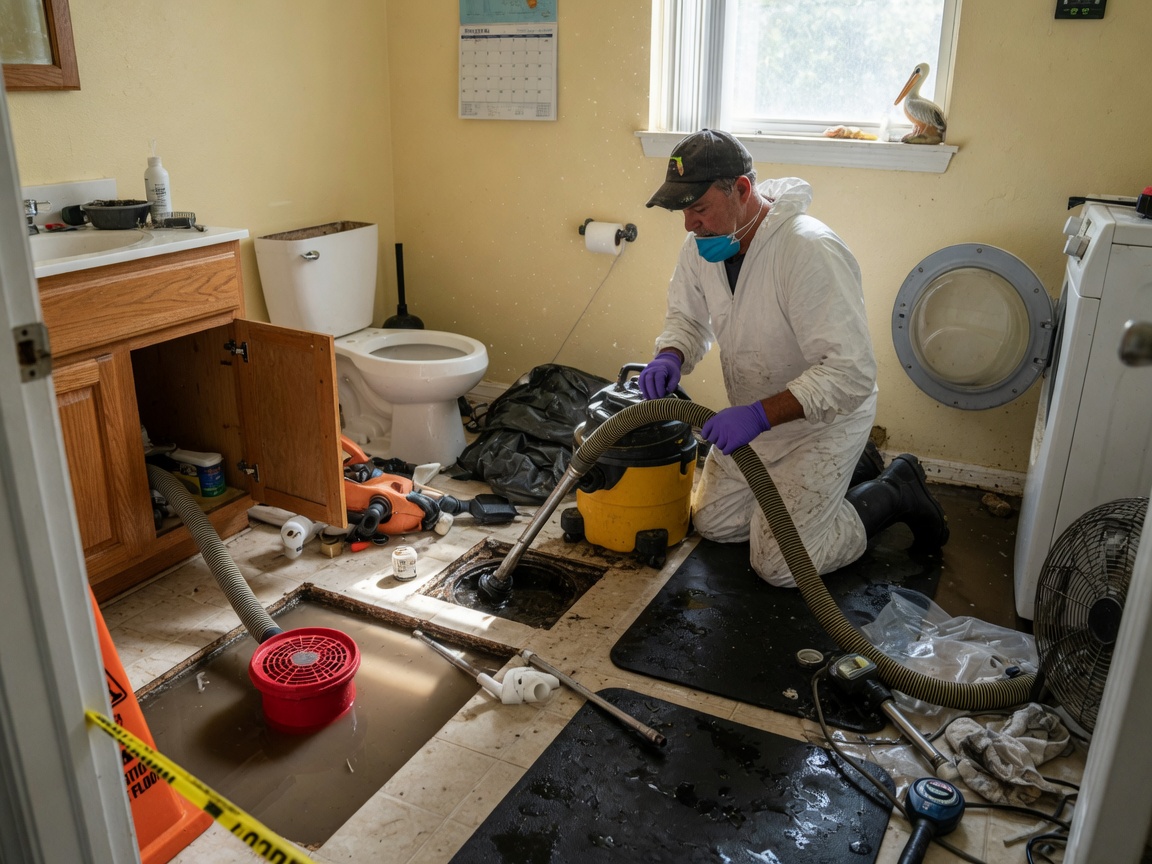 Sewage Backup Cleanup in Pensacola